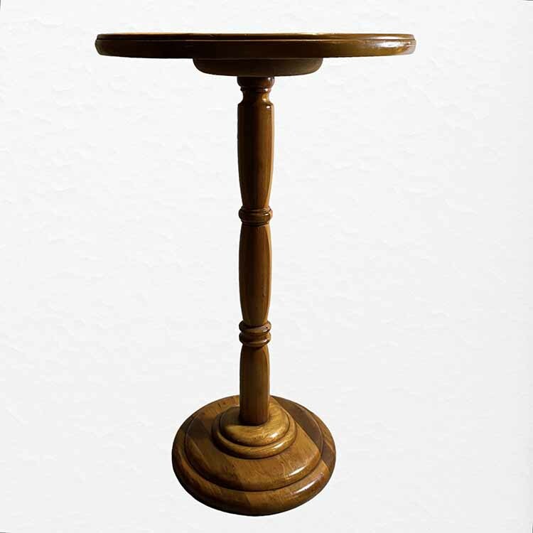 Vintage Native NZ Timber Pedestal Table Bettys Retro NZ