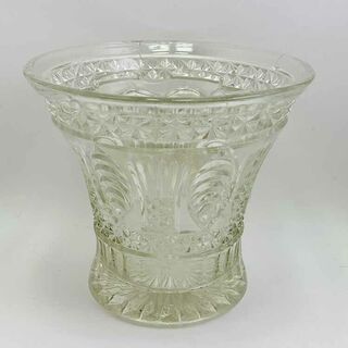 Crown Crystal Cut Glass Vase