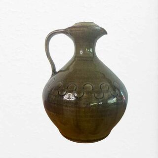 Retro Olive Green Carafe