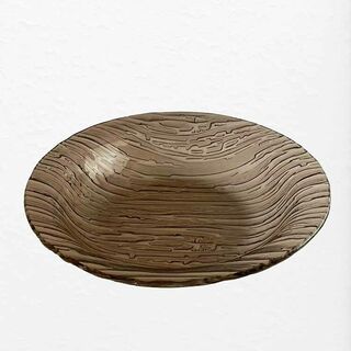 Large Bark Glass Bowl