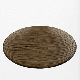 Large Bark Glass Plate