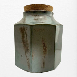 Clay Craft lidded Jar 1